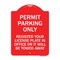 Signmission Register Your License Plate in Office or It Towed Away Heavy-Gauge Alum, 18" x 24", RW-1824-23229 A-DES-RW-1824-23229 - alternate 1